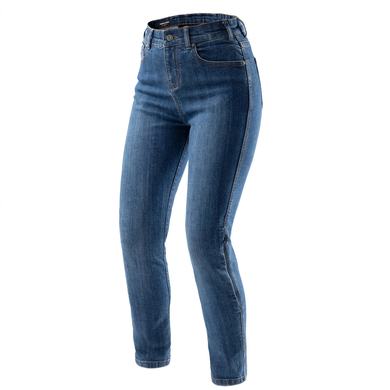 Rebelhorn Classic Ladies Jeans Monolayer Washed Blue FREE UK Delivery, FREE 365 Day Returns | Moto Central