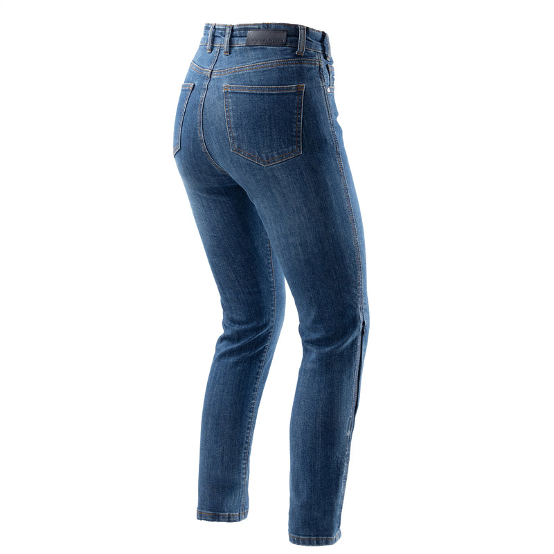 Rebelhorn Classic Ladies Jeans Monolayer Washed Blue FREE UK Delivery, FREE 365 Day Returns | Moto Central