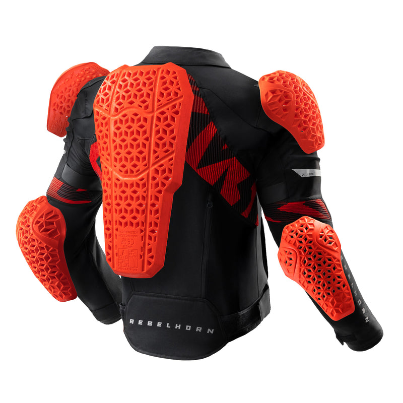 Rebelhorn Vandal 2 Textile Jacket Black / Red FREE UK Delivery, FREE 365 Day Returns | Moto Central