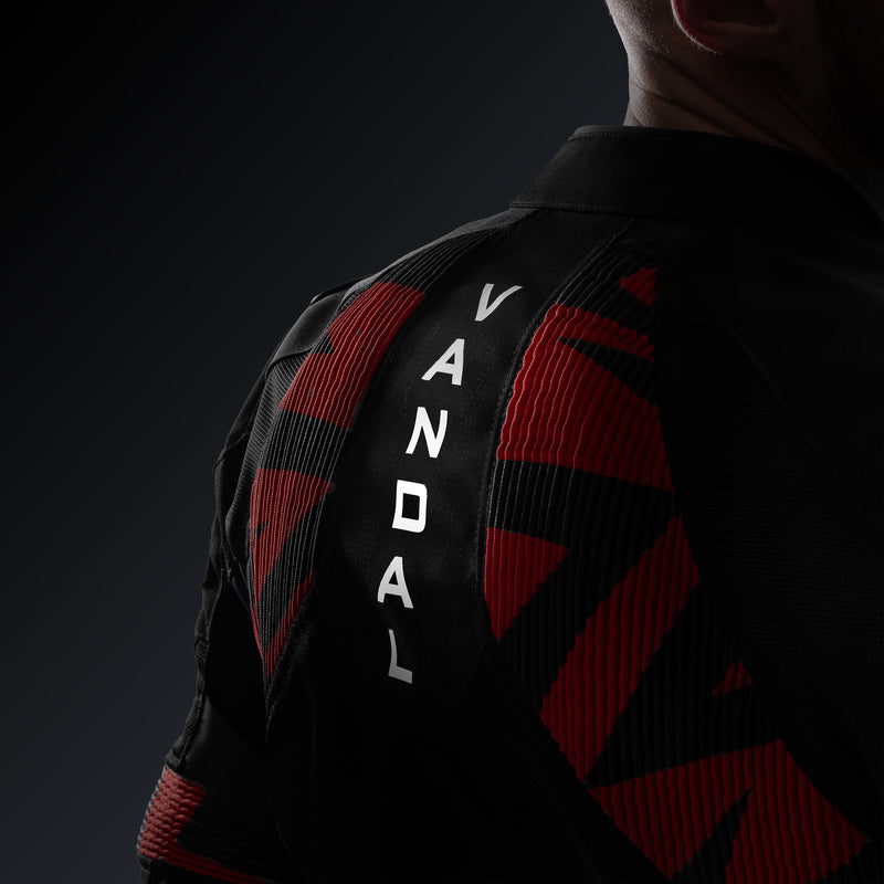 Rebelhorn Vandal 2 Textile Jacket Black / Red FREE UK Delivery, FREE 365 Day Returns | Moto Central