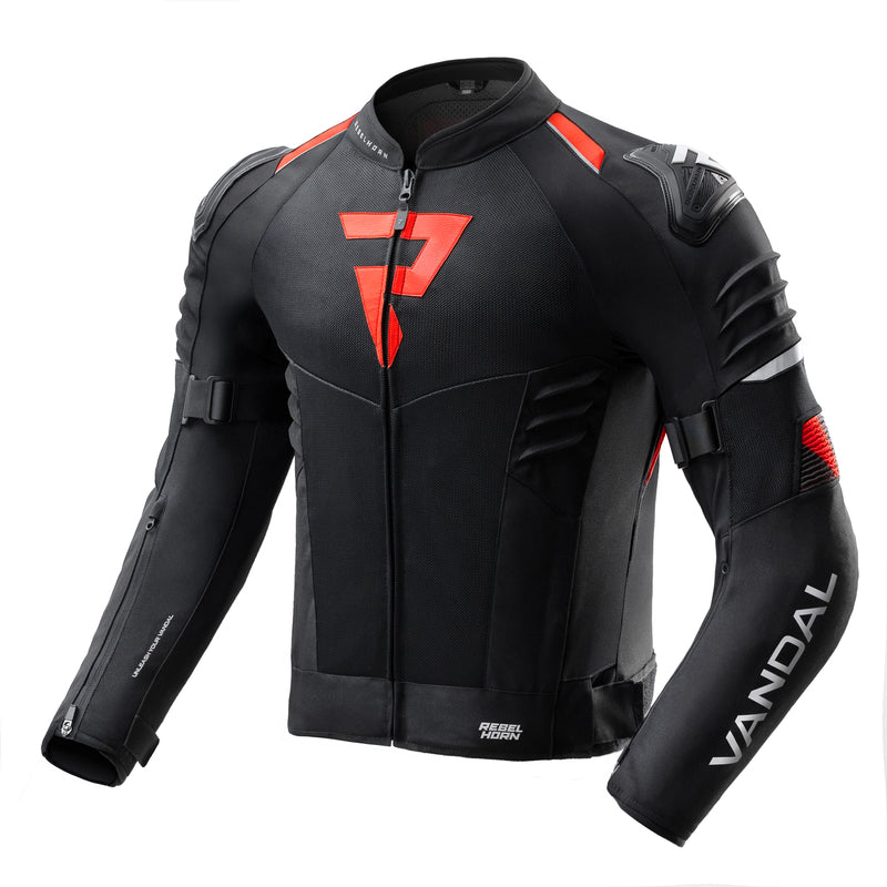 Rebelhorn Vandal 2 Air Textile Jacket Black / Red FREE UK Delivery, FREE 365 Day Returns | Moto Central