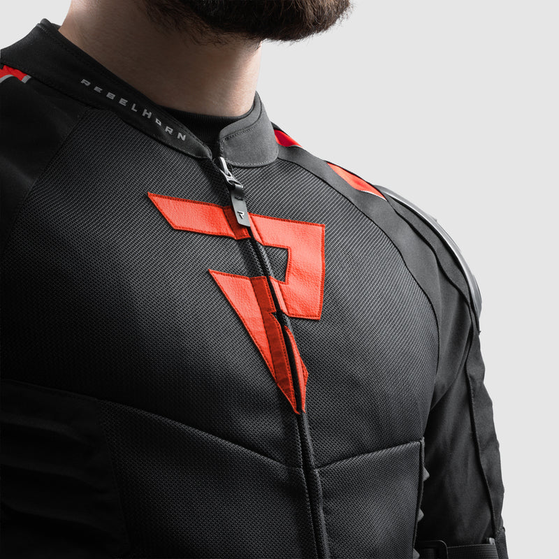 Rebelhorn Vandal 2 Air Textile Jacket Black / Red FREE UK Delivery, FREE 365 Day Returns | Moto Central