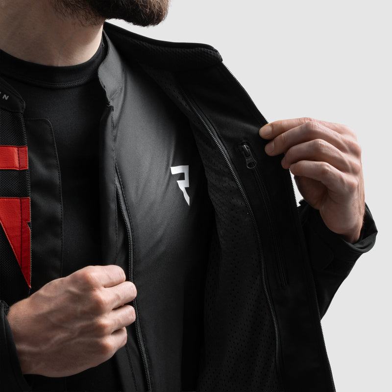 Rebelhorn Vandal 2 Air Textile Jacket Black / Red FREE UK Delivery, FREE 365 Day Returns | Moto Central