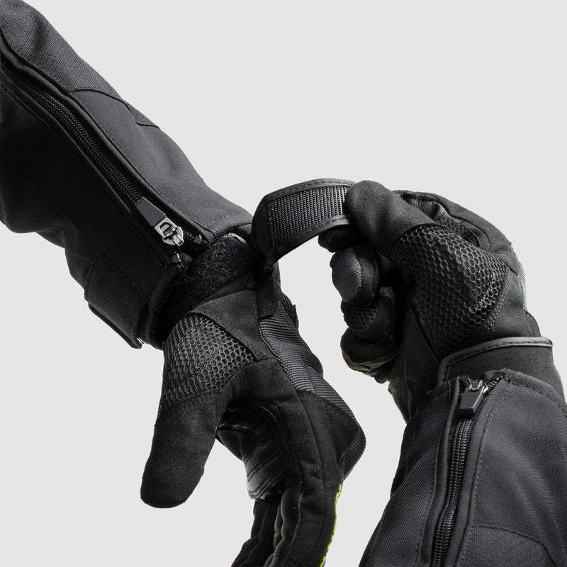 Rebelhorn Core Ladies Gloves Black / Grey / Fluo Yellow FREE UK Delivery, FREE 365 Day Returns | Moto Central