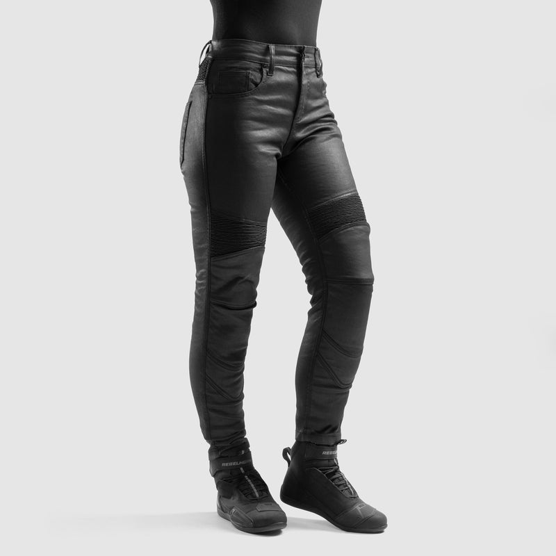 Rebelhorn Roxy Ladies Jeans Black FREE UK Delivery, FREE 365 Day Returns | Moto Central