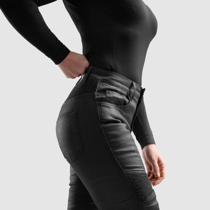 Rebelhorn Roxy Ladies Jeans Black FREE UK Delivery, FREE 365 Day Returns | Moto Central