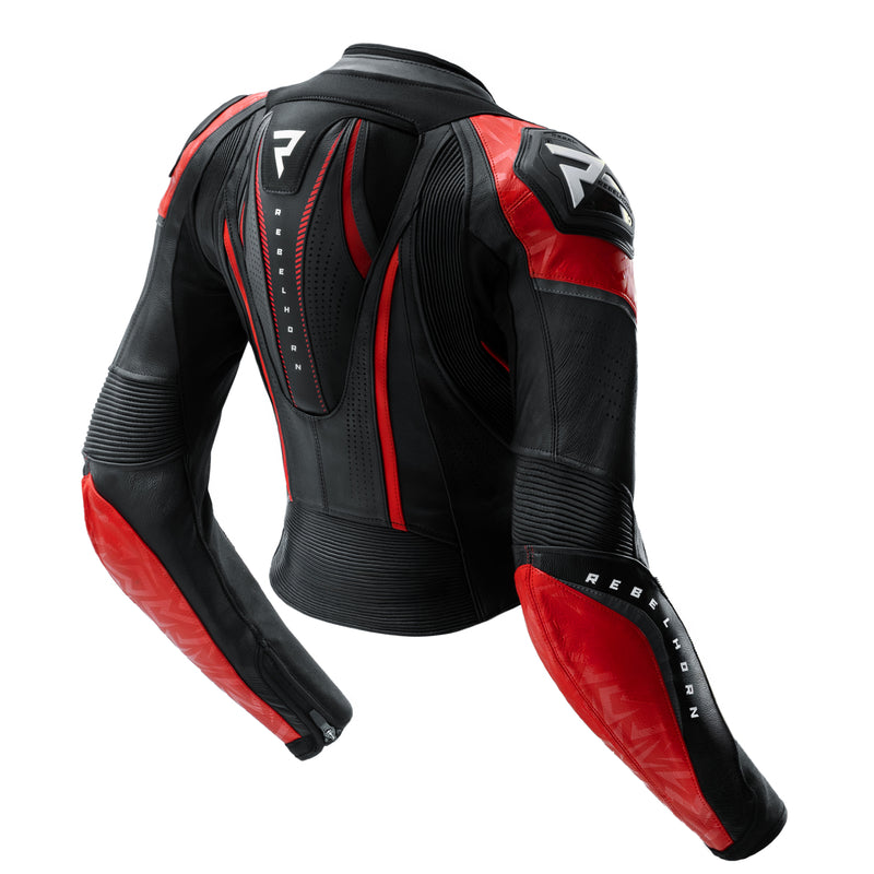 Rebelhorn Diva RS Ladies Leather Jacket Black / Red FREE UK Delivery, FREE 365 Day Returns | Moto Central