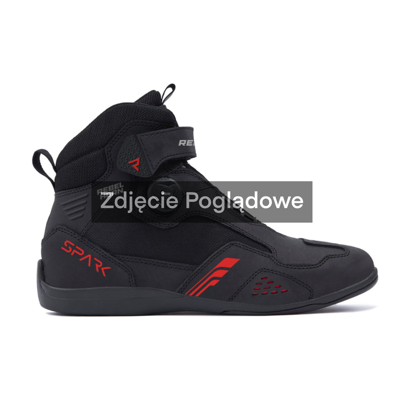 Rebelhorn Spark 3 Boots Black / Red FREE UK Delivery, FREE 365 Day Returns | Moto Central