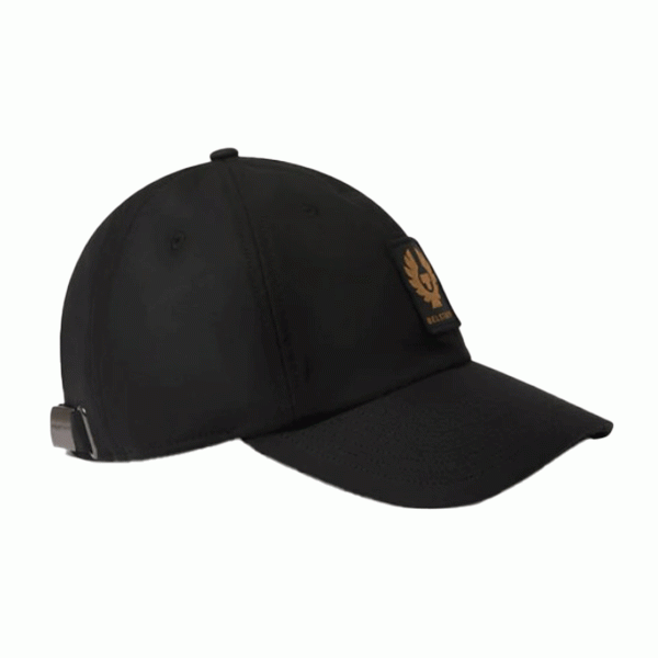 Belstaff Phoenix Patch Cap Wax Cotton Black FREE UK Delivery, FREE 365 Day Returns | Moto Central