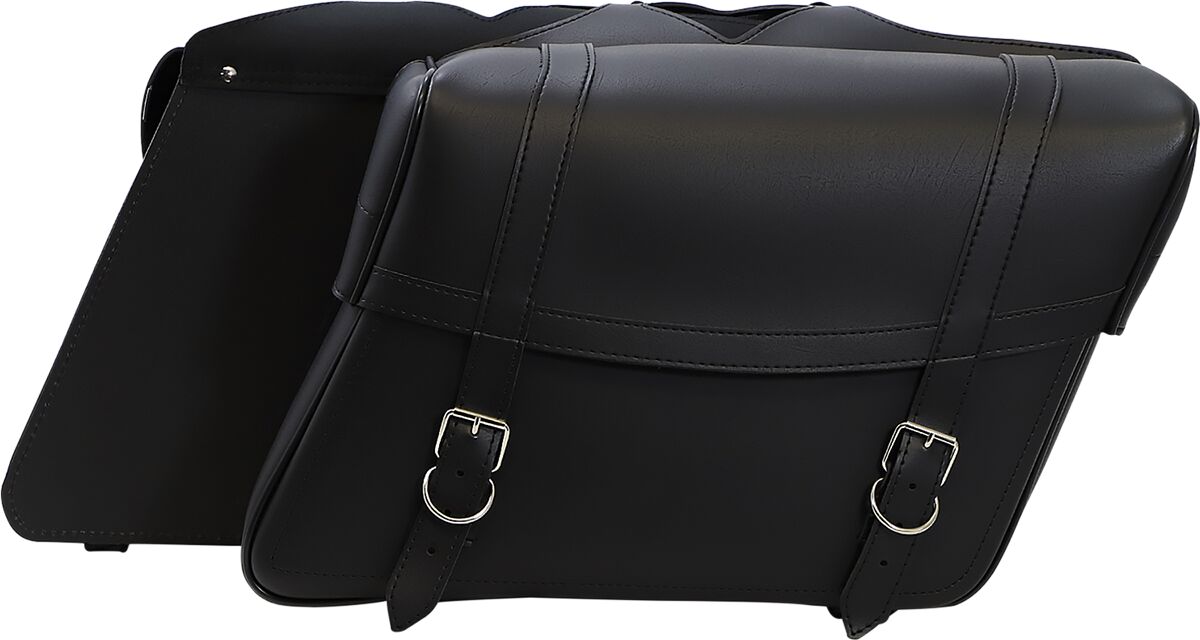 Saddlemen Highwayman Slant-style Saddlebags Black - Jumbo