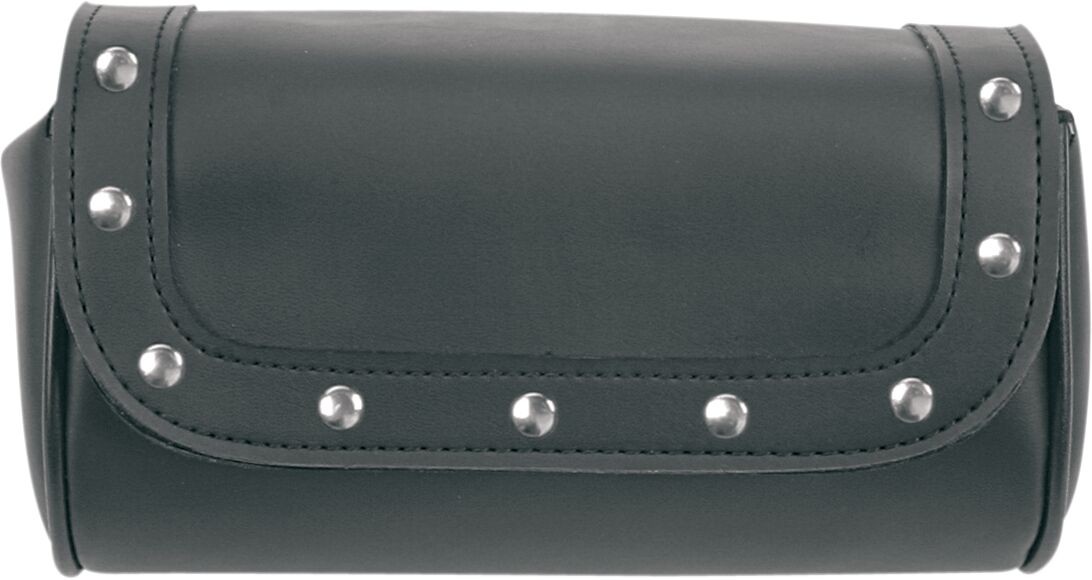 Saddlemen Riveted Highwayman Tool Pouch Black / Chrome - 14cm H x 10cm D x 30.5cm W
