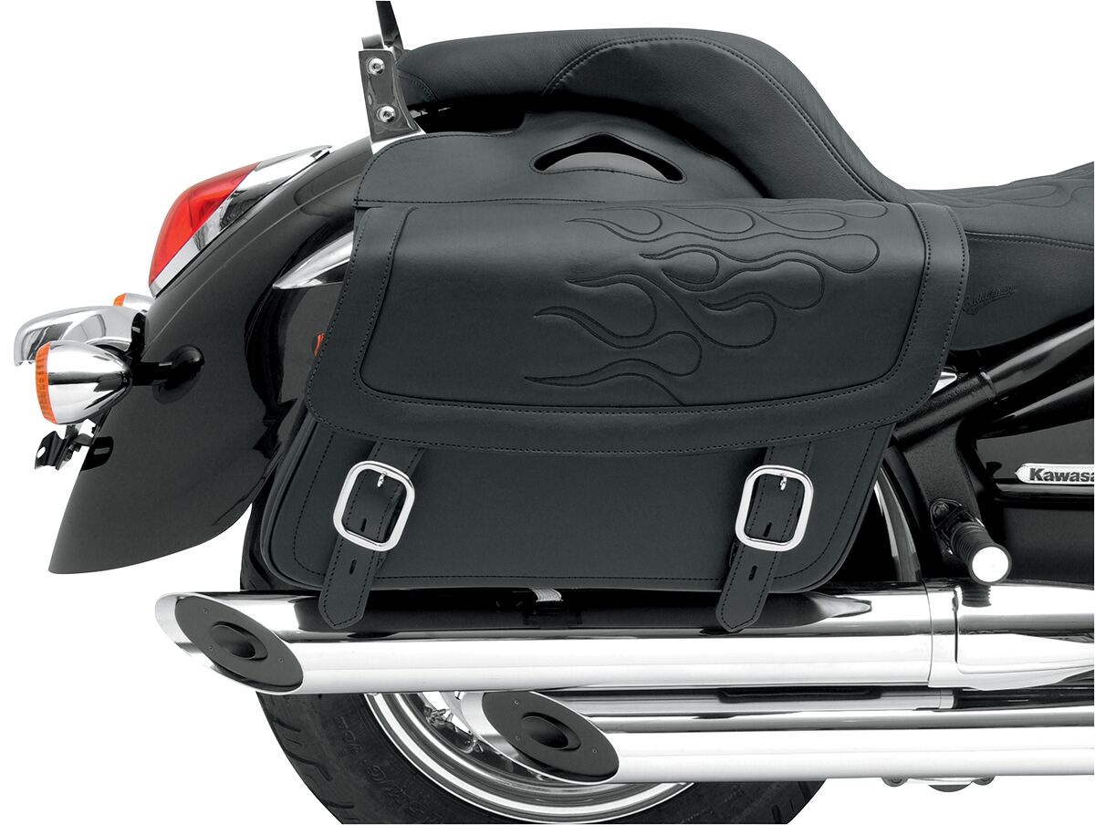 Saddlemen Highwayman Tattoo Saddlebags Black - Large