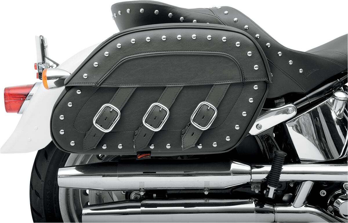 Saddlemen S4 Desperado Rigid-Mount Quick-Detach Slant Saddlebags Black