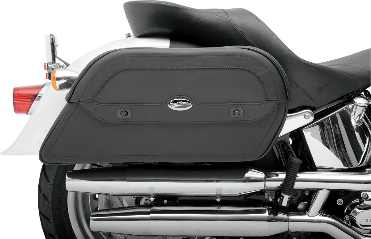 Saddlemen Cruis'n Slant Saddlebags Black - Extra Jumbo