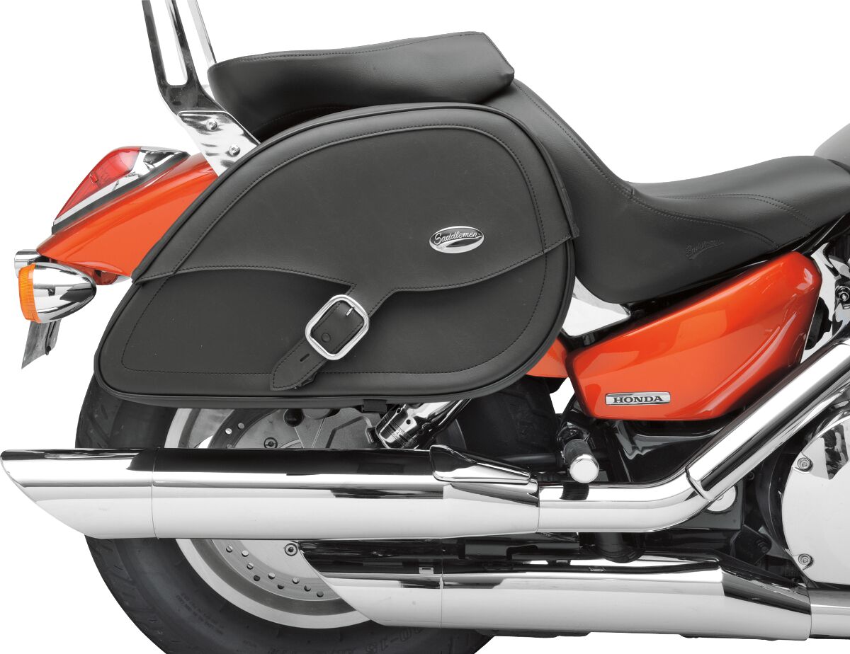 Saddlemen Drifter Teardrop Saddlebags With Shock Cutaway Black
