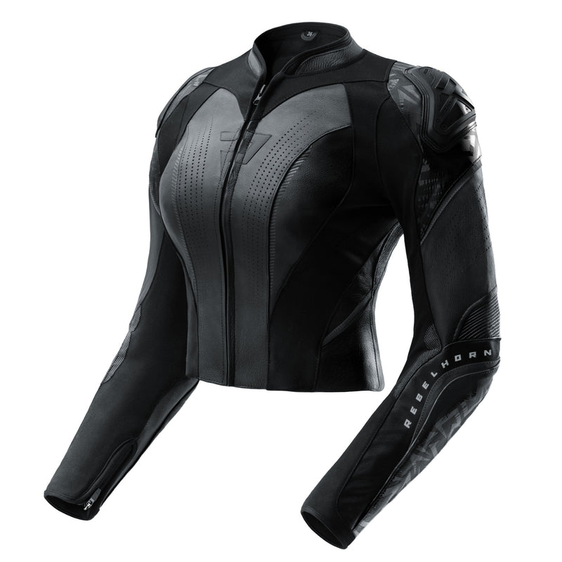 Rebelhorn Diva RS Ladies Leather Jacket Black FREE UK Delivery, FREE 365 Day Returns | Moto Central