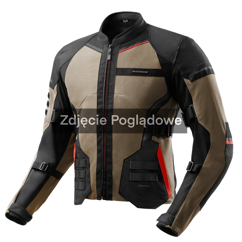 Rebelhorn Scandal 3 Textile Jacket Desert / Black / Red FREE UK Delivery, FREE 365 Day Returns | Moto Central