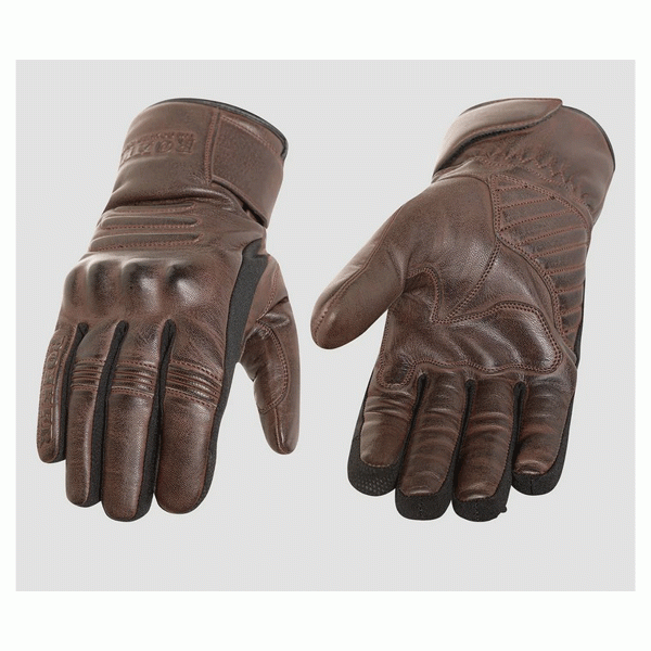 Rokker Juneau Leather Gloves Brown FREE UK Delivery, FREE 365 Day Returns | Moto Central