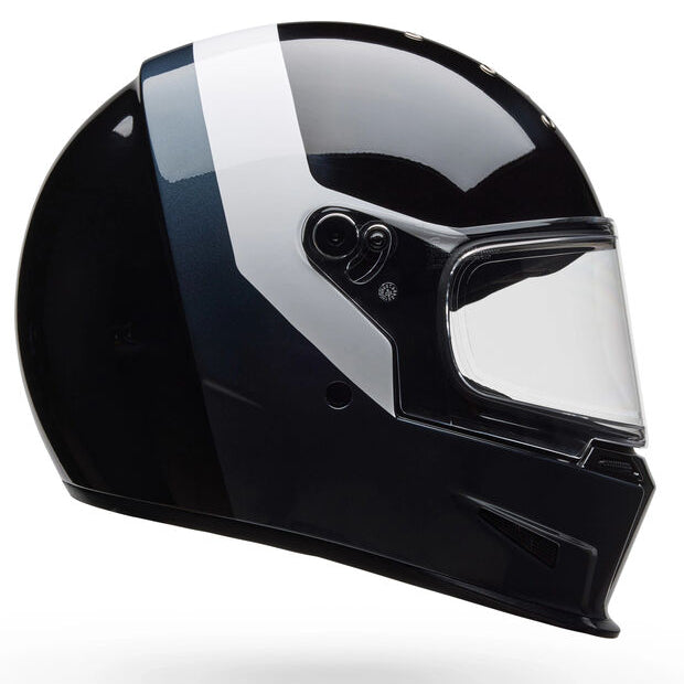 Bell Eliminator Menace Gloss ECE 22.06 Black / White - FREE UK Shipping, FREE 365 Day Returns | Moto Central