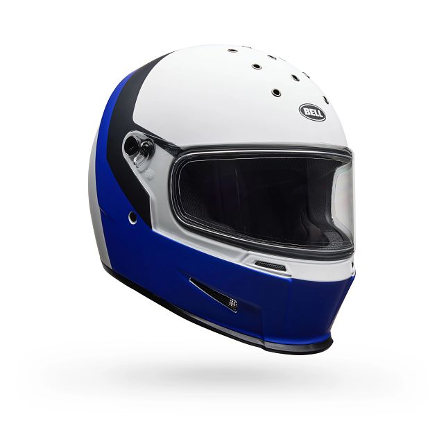Bell Eliminator Menace ECE 22.06 Matt Blue / White  - FREE UK Shipping, FREE 365 Day Returns | Moto Central