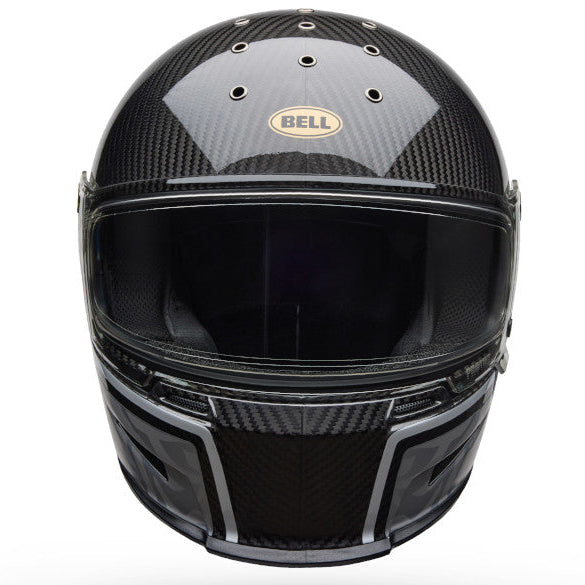 Bell Eliminator Carbon Journey ECE 22.06 Black / Grey full-face motorcycle helmet, front view