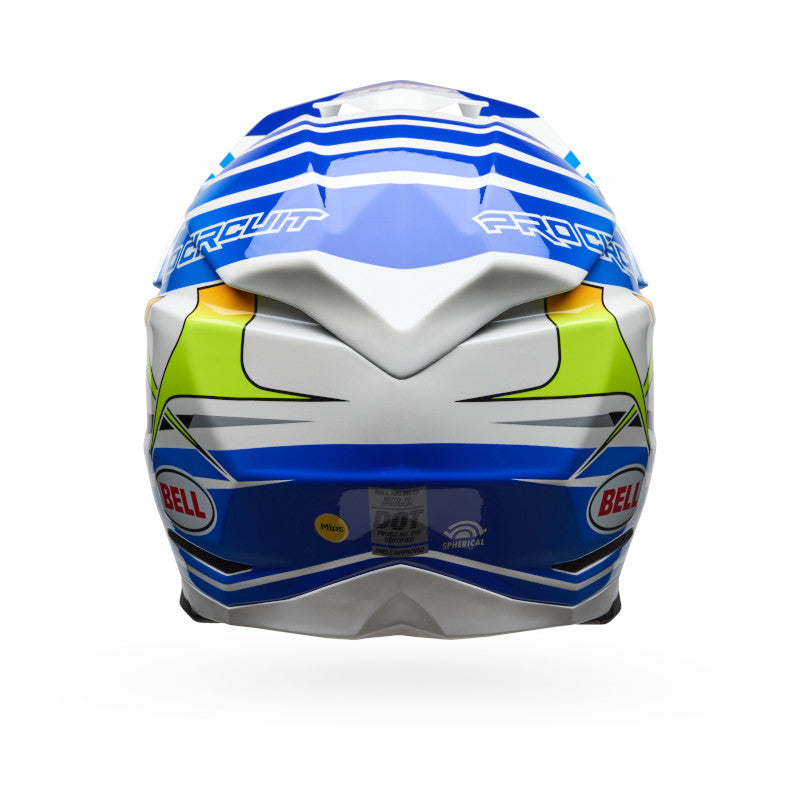 Bell Moto-10 Spherical PC ECE 22.06 Gloss Blue / White