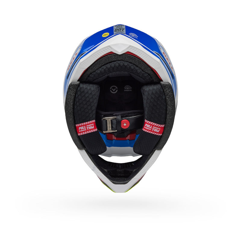 Bell Moto-10 Spherical PC ECE 22.06 Gloss Blue / White