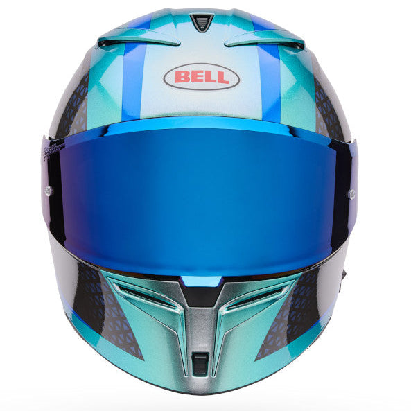 Bell Lithium MIPS Plus Blip ECE 22.06 Silver - FREE UK Delivery, FREE 365 Day Returns | Moto Central