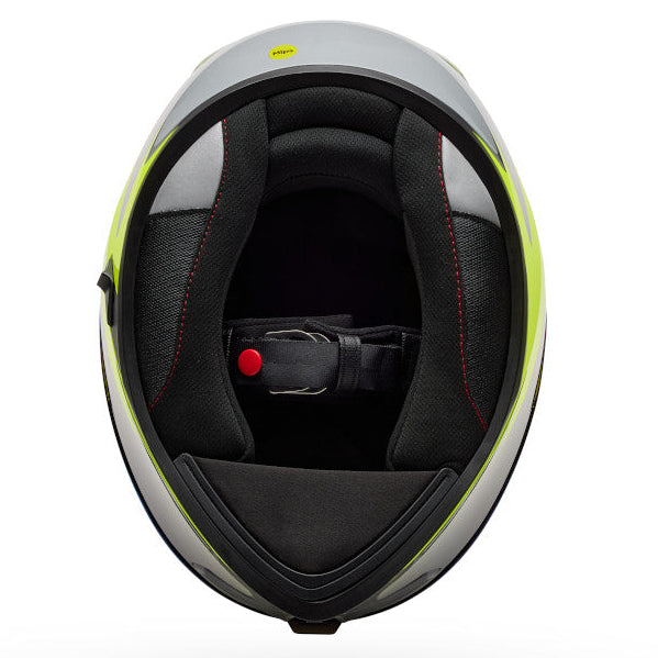 Bell Lithium MIPS Plus Fluid ECE 22.06 Fluo Yellow motorcycle helmet, interior view