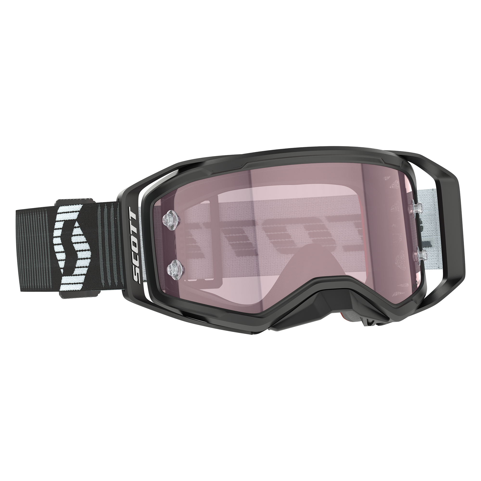 Scott Prospect 2.0 AMP MX Goggles Black / White - FREE UK Shipping, FREE 365 Day Returns | Moto Central