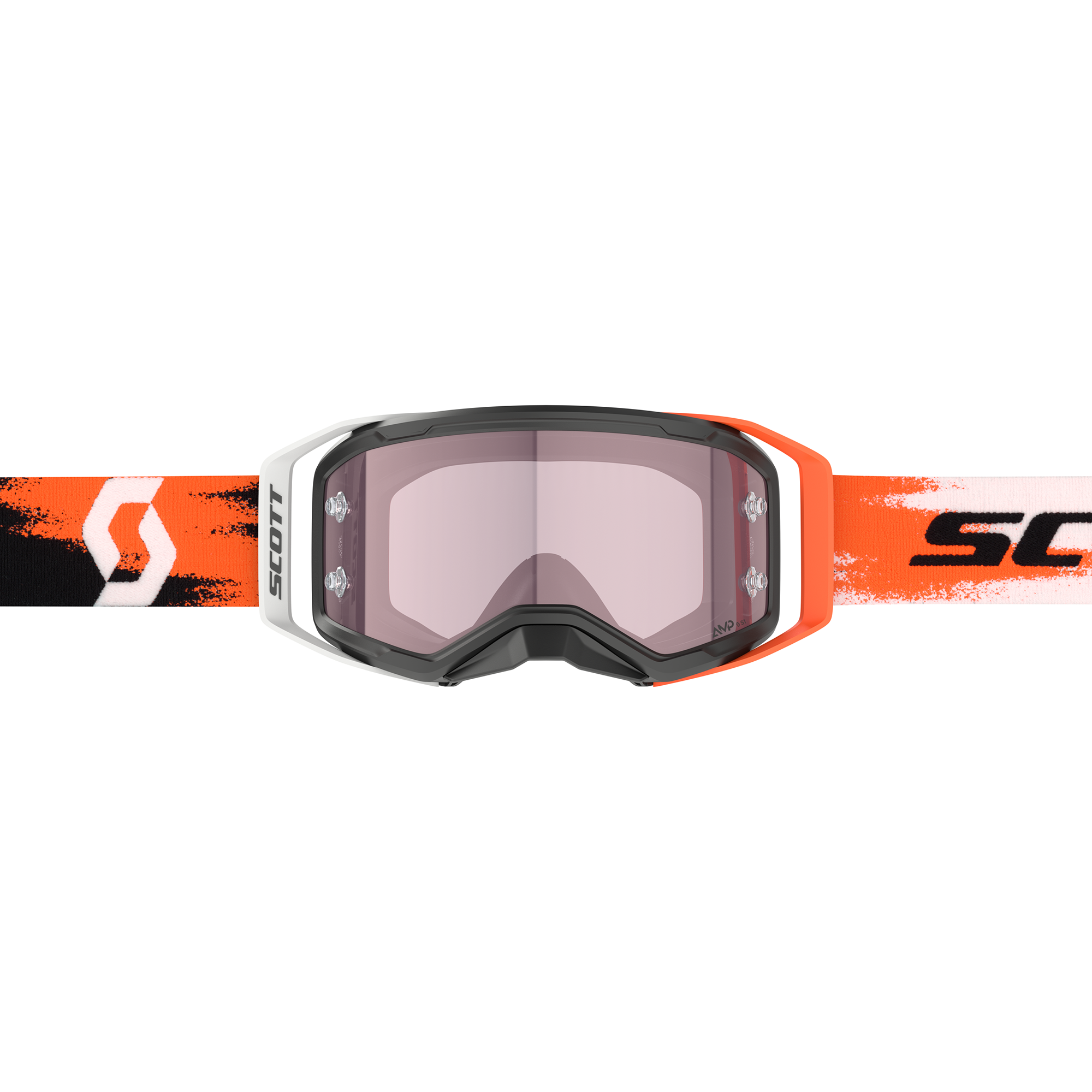 Scott Prospect 2.0 AMP MX Goggles Rose / Black / Neon Orange - FREE UK Shipping, FREE 365 Day Returns | Moto Central
