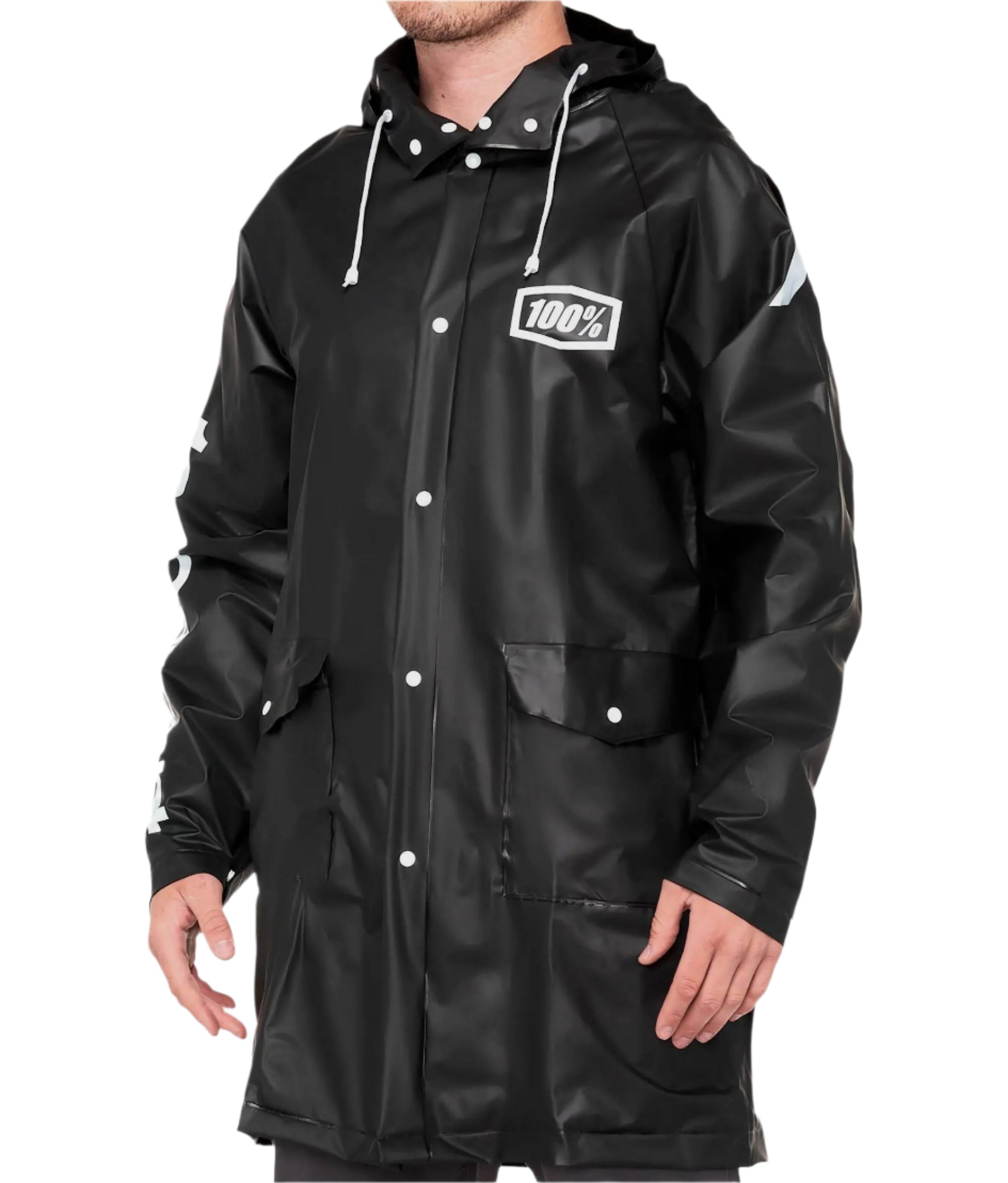 100% Torrent Mechanics Raincoat Black - FREE UK Shipping, FREE 365 Day Returns | Moto Central