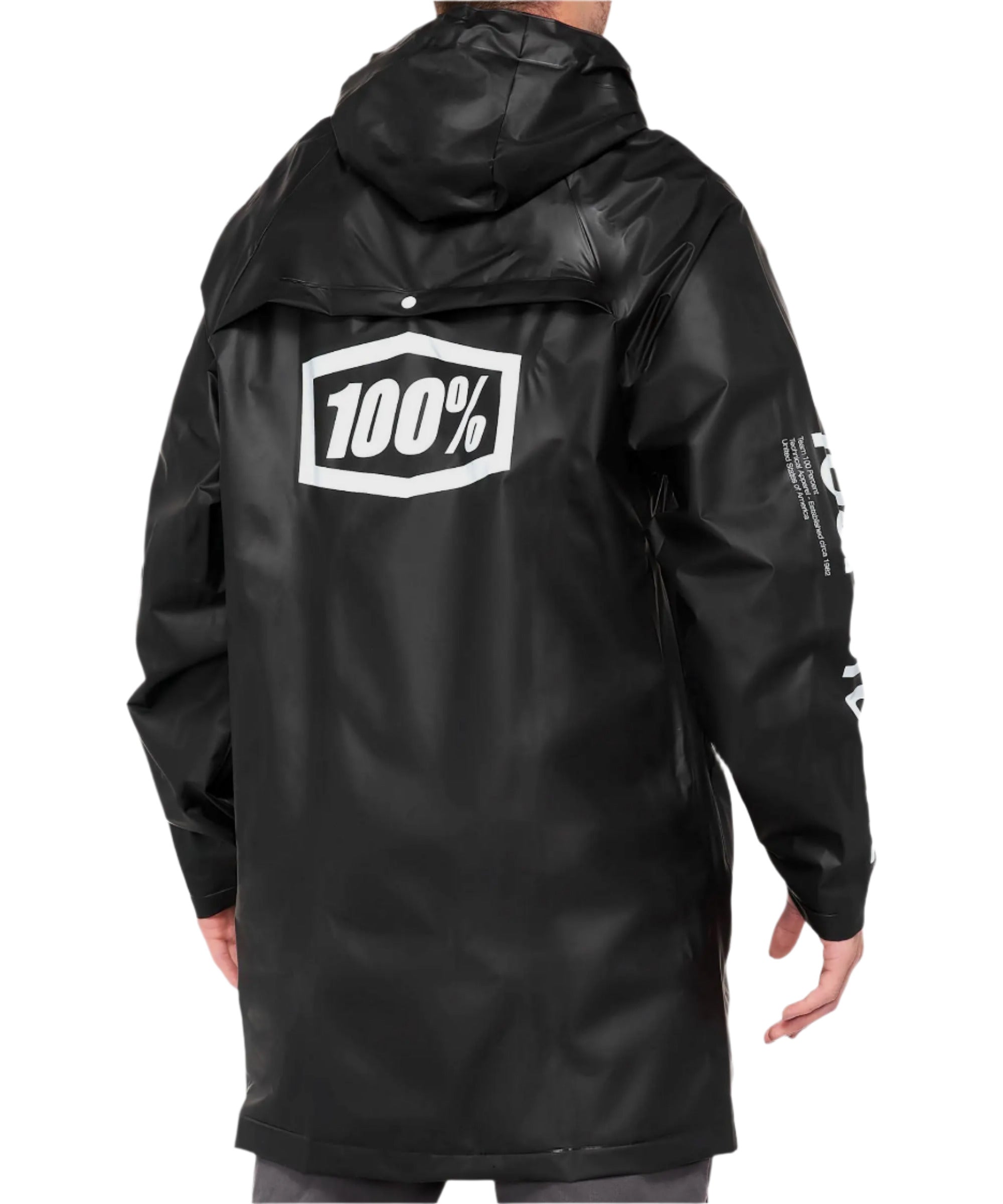 100% Torrent Mechanics Raincoat Black - FREE UK Shipping, FREE 365 Day Returns | Moto Central