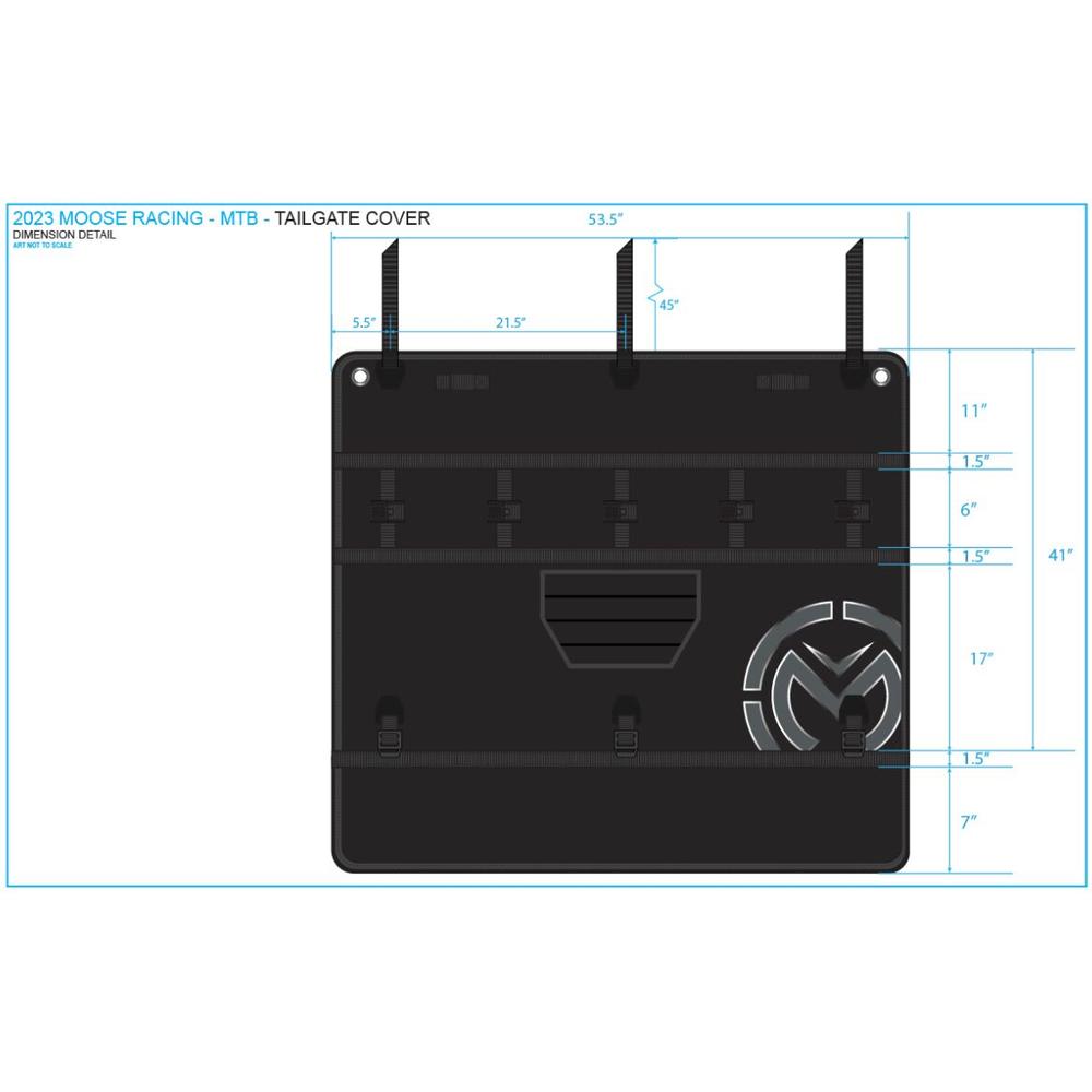 Moose Racing Tailgate Cover Black