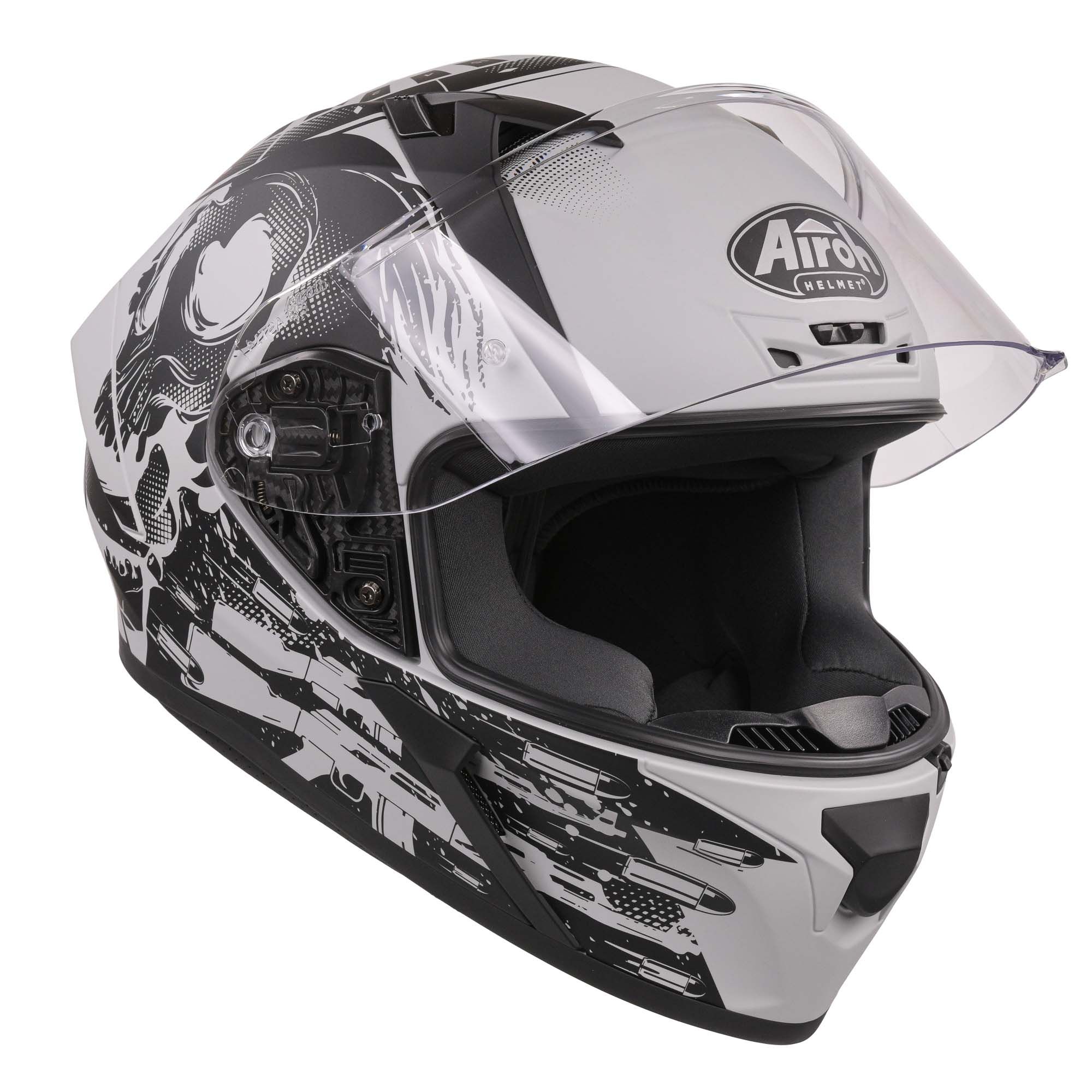 Airoh Valor Akuna Grey / Matt Black - FREE UK Shipping, FREE 365 Day Returns | Moto Central