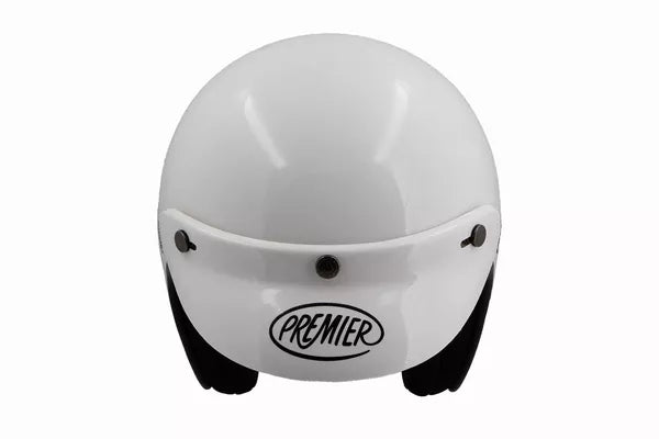 Premier Jet Classic U8 Helmet Peak White FREE 365 Day Returns, FREE UK Delivery | Moto Central