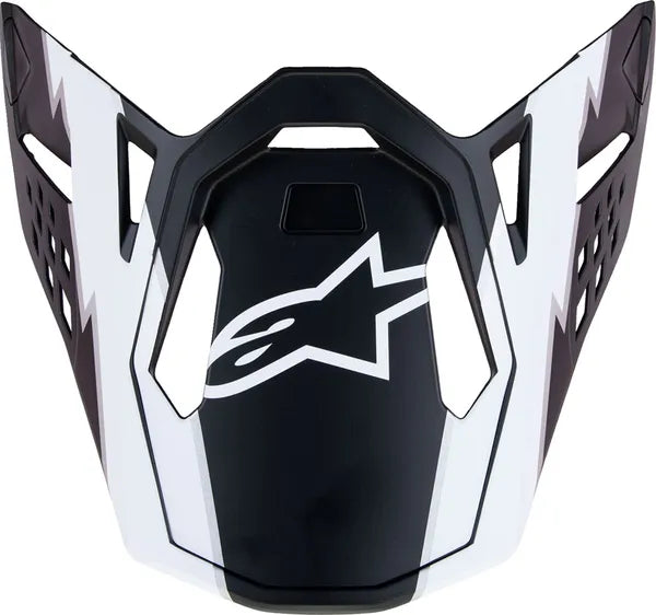 Alpinestars Supertech M10 MX Helmet Peak Matt Black / White