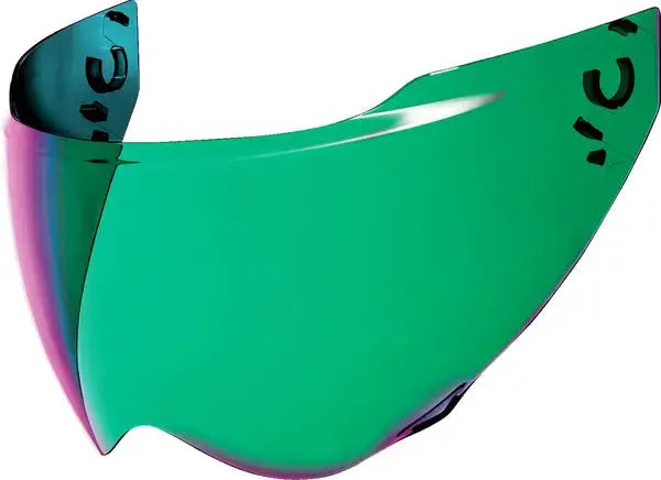 Icon Domain Helmet Shield Visor Scarab Green - FREE UK Shipping, FREE 365 Day Returns | Moto Central