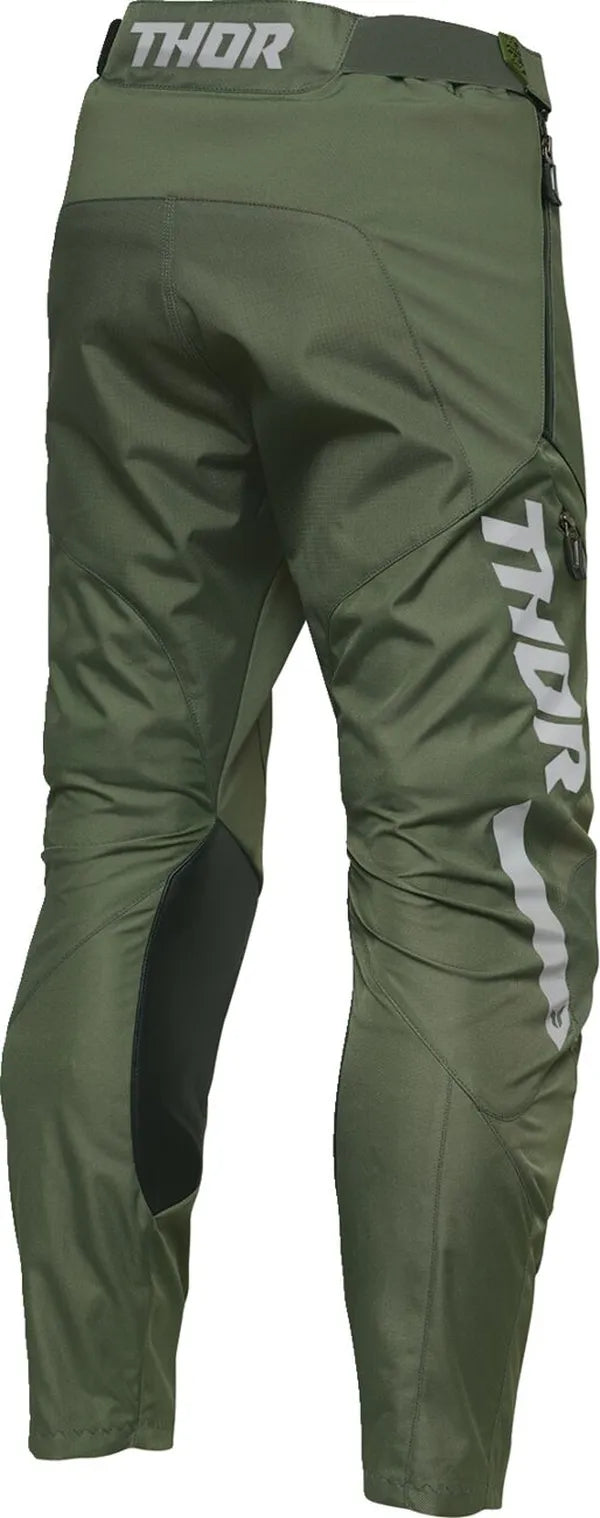 Thor Terrain In-the-Boot MX Textile Trouser Army / Charcoal - FREE UK Shipping, FREE 365 Day Returns | Moto Central