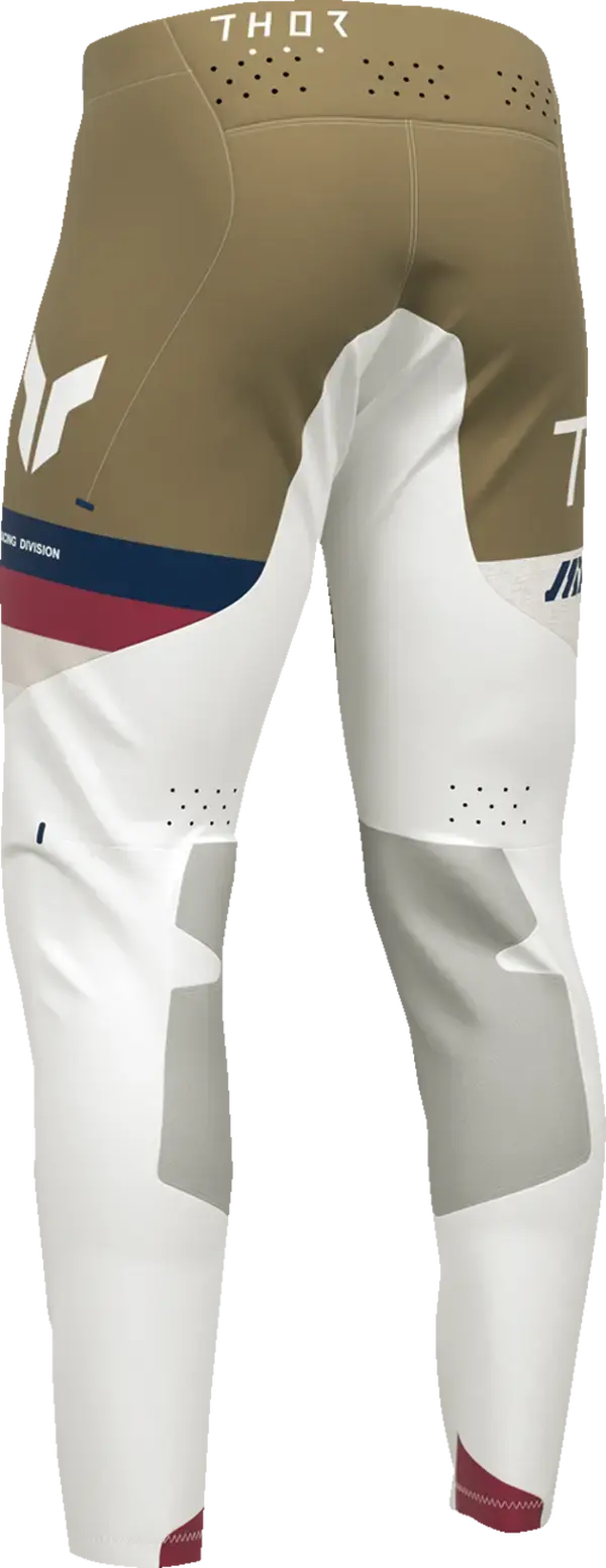 Thor Sportmode League MX Textile Trouser White / Copper - FREE UK Shipping, FREE 365 Day Returns | Moto Central
