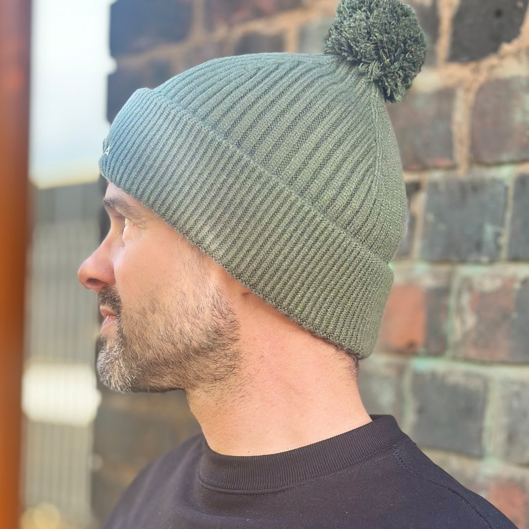 Spada Bobble Beanie Olive FREE UK Delivery, FREE 365 Day Returns | Moto Central