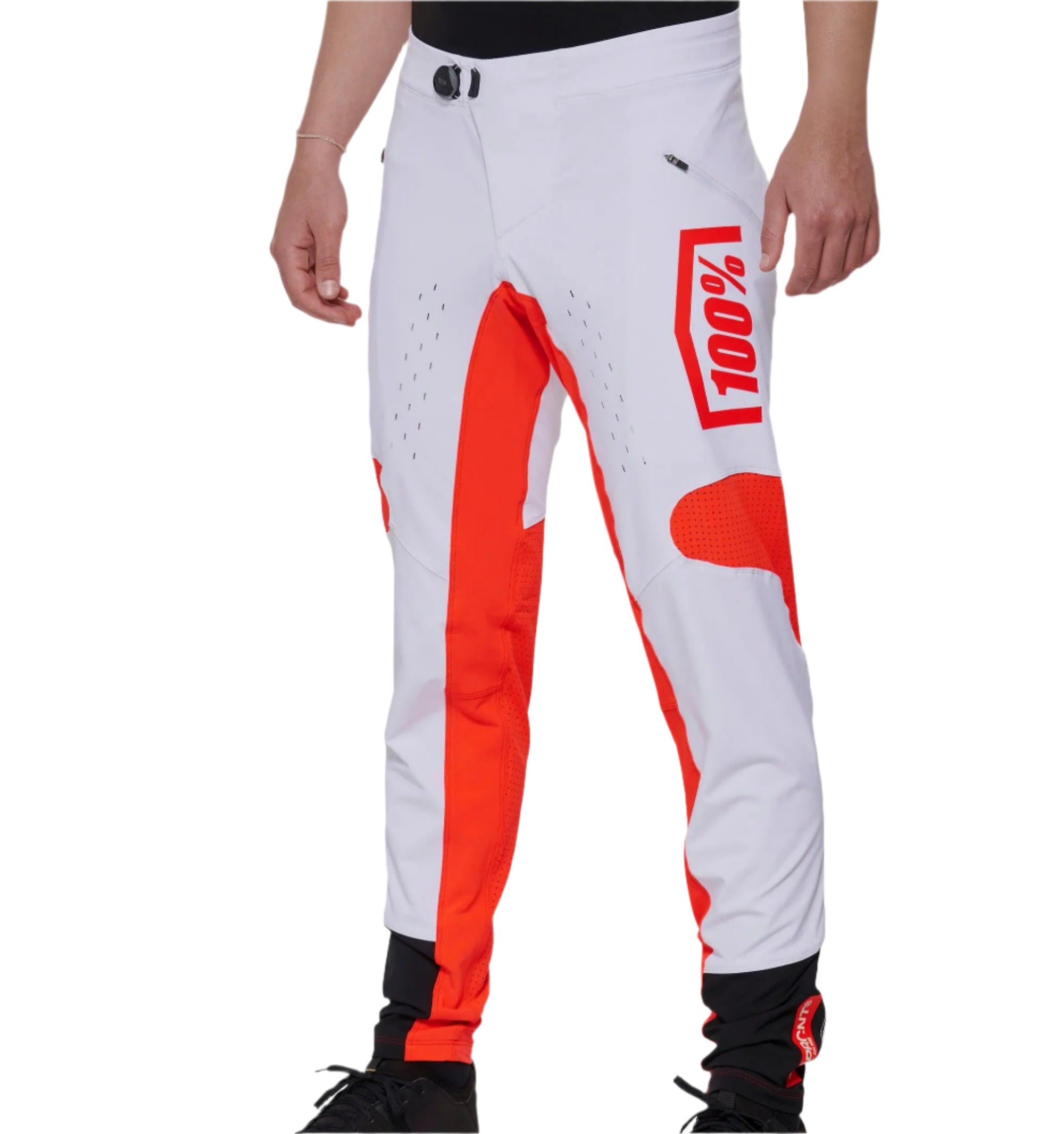 100% R-Core X Trouser White / Red - FREE UK Shipping, FREE 365 Day Returns | Moto Central