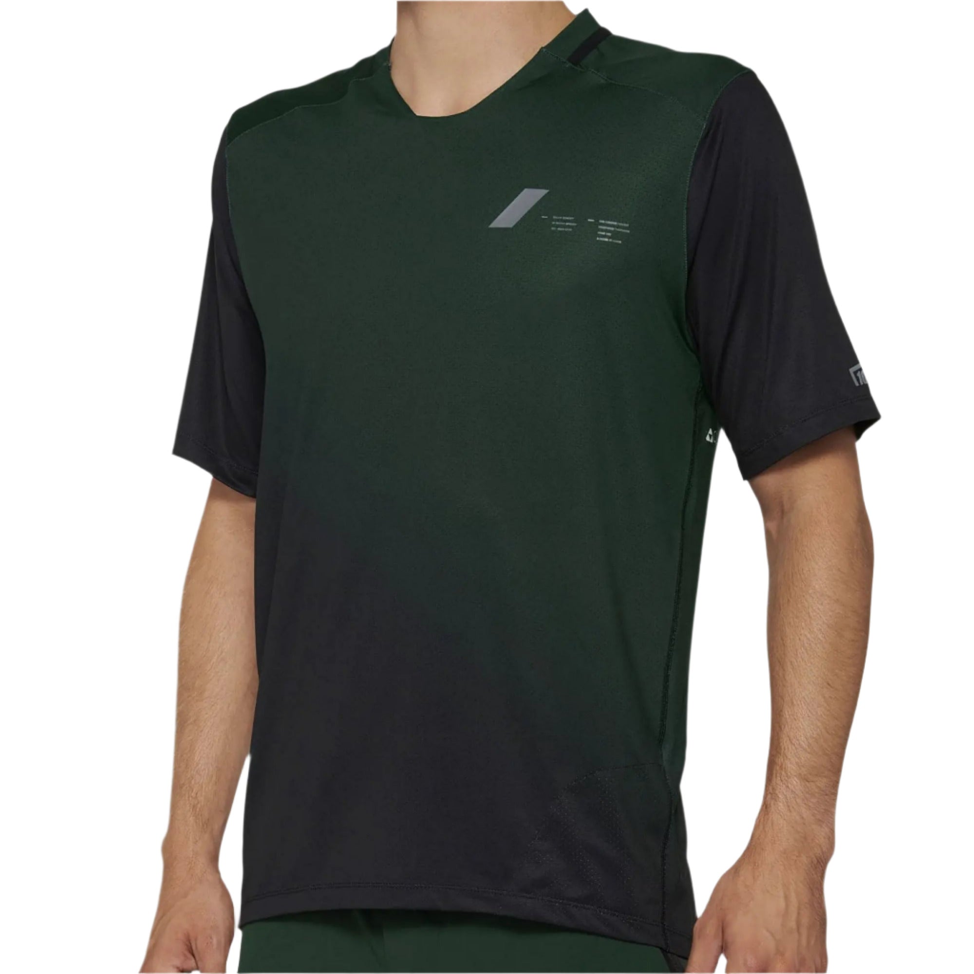 100% Celium Short Sleeves Jersey Green / Black - FREE UK Shipping, FREE 365 Day Returns | Moto Central