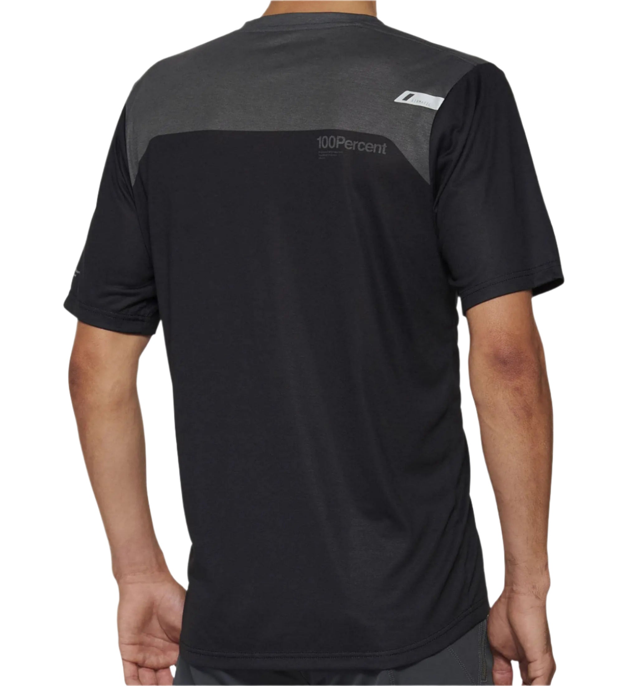 100% Airmatic Short Sleeves Jersey Charcoal / Black - FREE UK Shipping, FREE 365 Day Returns | Moto Central