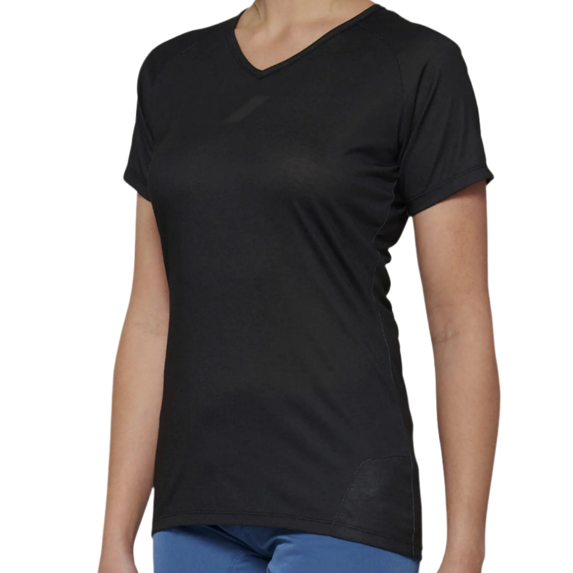 100% Airmatic Short Sleeves Ladies Jersey Black - FREE UK Shipping, FREE 365 Day Returns | Moto Central