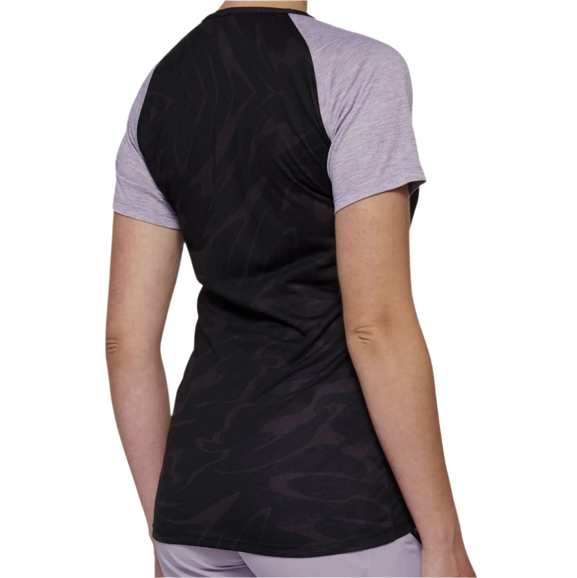 100% Airmatic Short Sleeves Ladies Jersey Black / Lavender - FREE UK Shipping, FREE 365 Day Returns | Moto Central