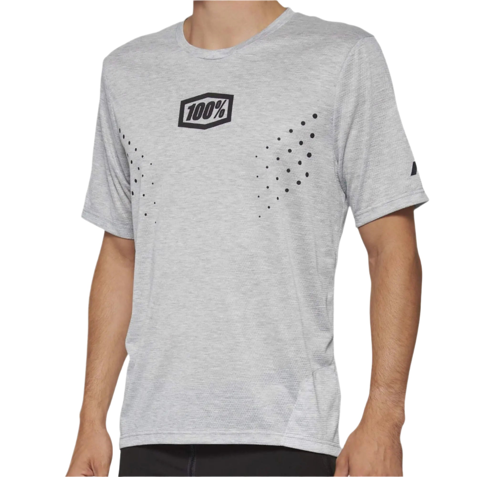 100% Airmatic Mesh Short Sleeves Jersey Grey - FREE UK Shipping, FREE 365 Day Returns | Moto Central