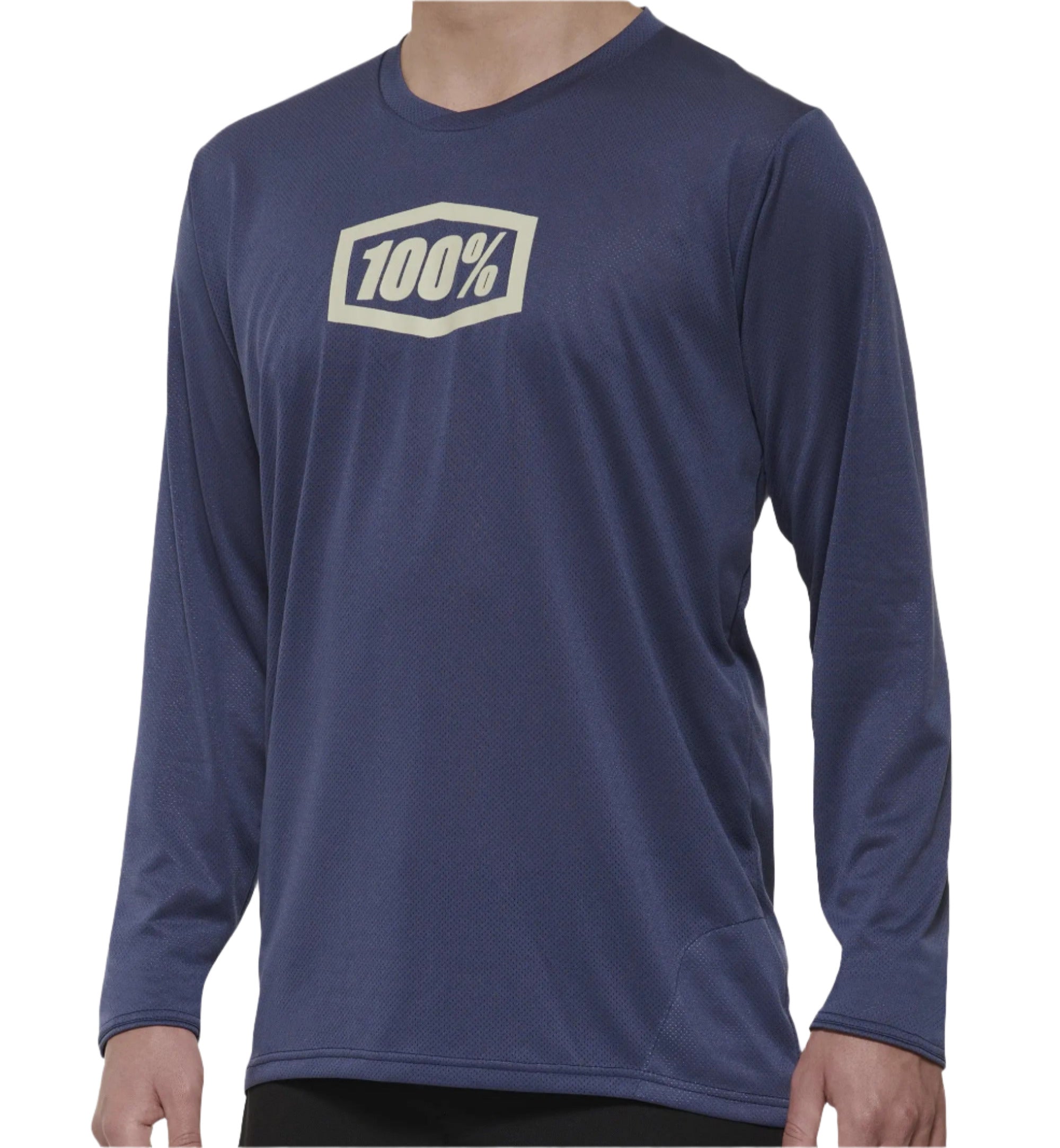 100% Ridecamp Long Sleeves Jersey Indigo - FREE UK Shipping, FREE 365 Day Returns | Moto Central