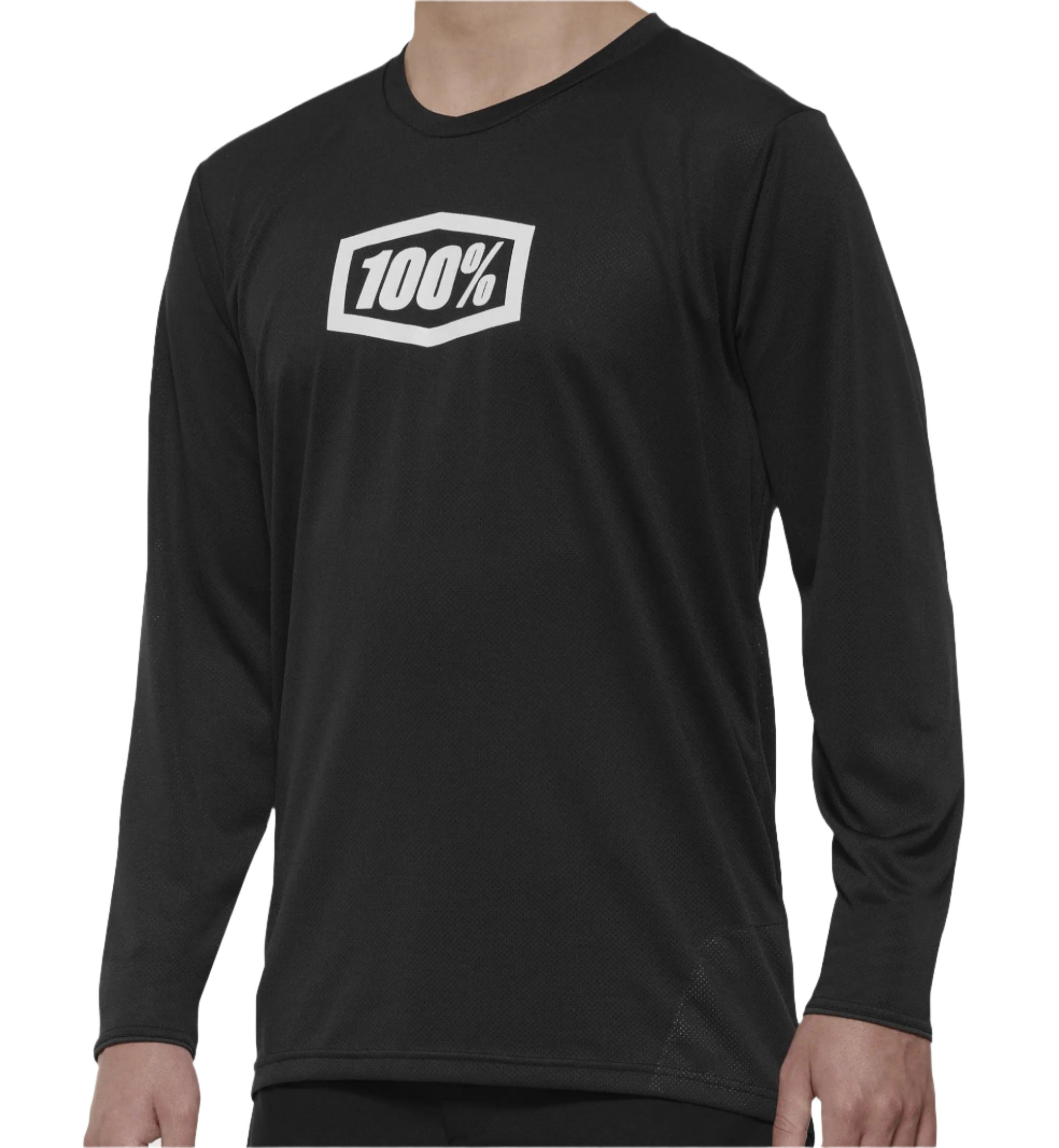 100% Ridecamp Long Sleeves Jersey Black - FREE UK Shipping, FREE 365 Day Returns | Moto Central
