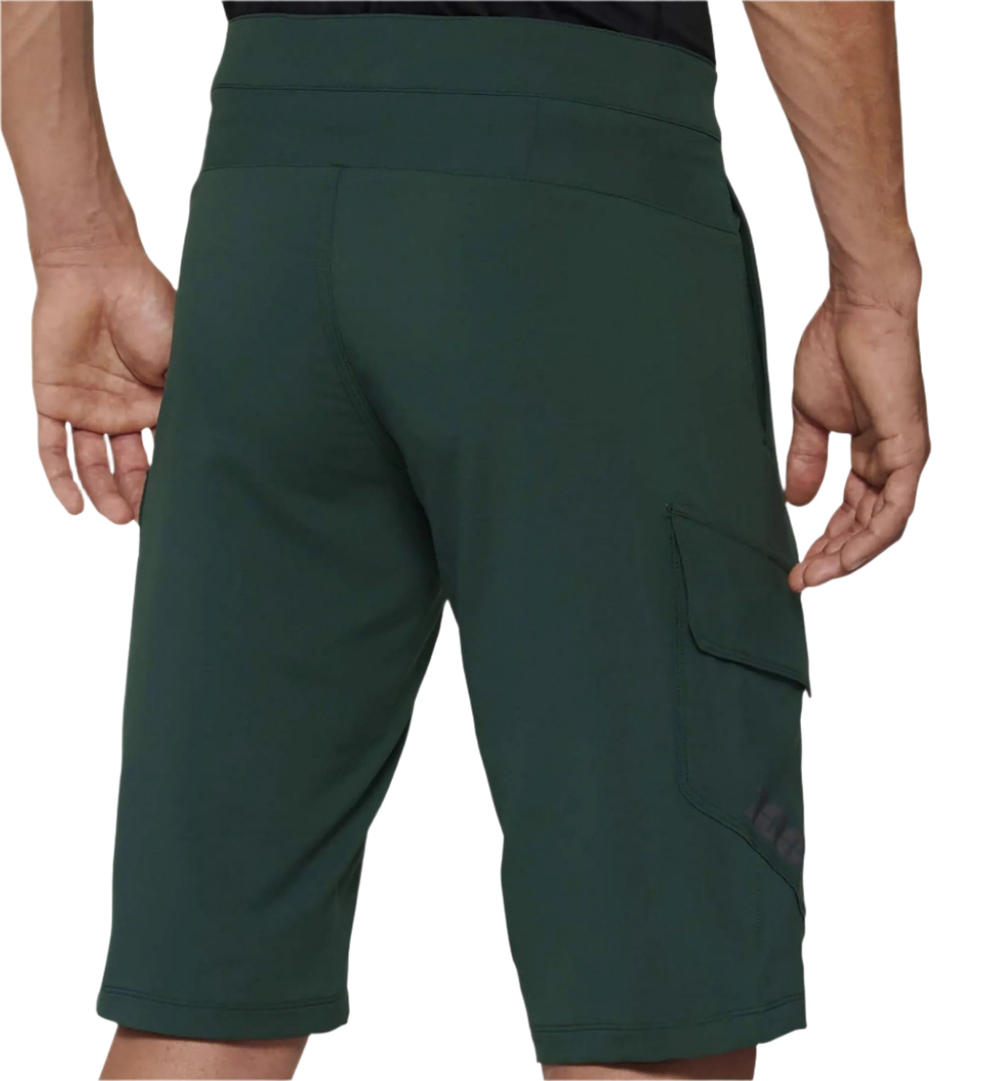 100% Ridecamp Shorts Forest Green - FREE UK Shipping, FREE 365 Day Returns | Moto Central
